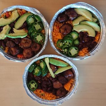A & R 20th Av Deli - Custom platter--rice and beans, jalapeño, avocado, maduros, side of green sauce - Delis Near Me - Astoria, New York A & R 20th Av Deli - Custom platter--rice and beans, jalapeño, avocado, maduros, side of green sauce - Delis Near Me - Astoria, New York