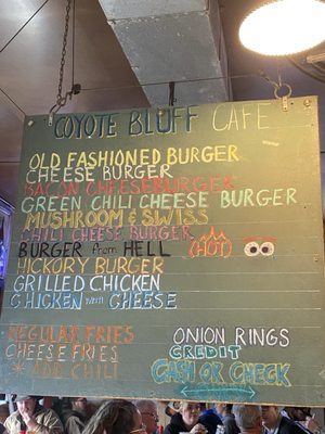 Menu photo 1 Coyote Bluff Cafe Amarillo, TX