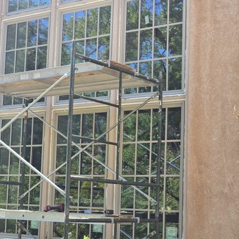 Accent Southwest Windows & Doors - 2-story window replacement in progress. - Windows Installation Near Me - Albuquerque, New Mexico