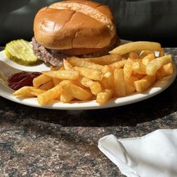 Esther's Restaurant - Hamburger with fries
