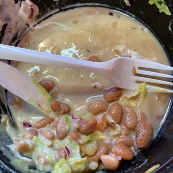 Cal Eats Fresh Mexican Grill - Burrito bowl with excess liquid - Mexican Near Me - Newark, California