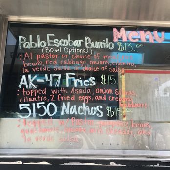 The Taco Cartel - Menu - Food Trucks Near Me - Rosemead, California