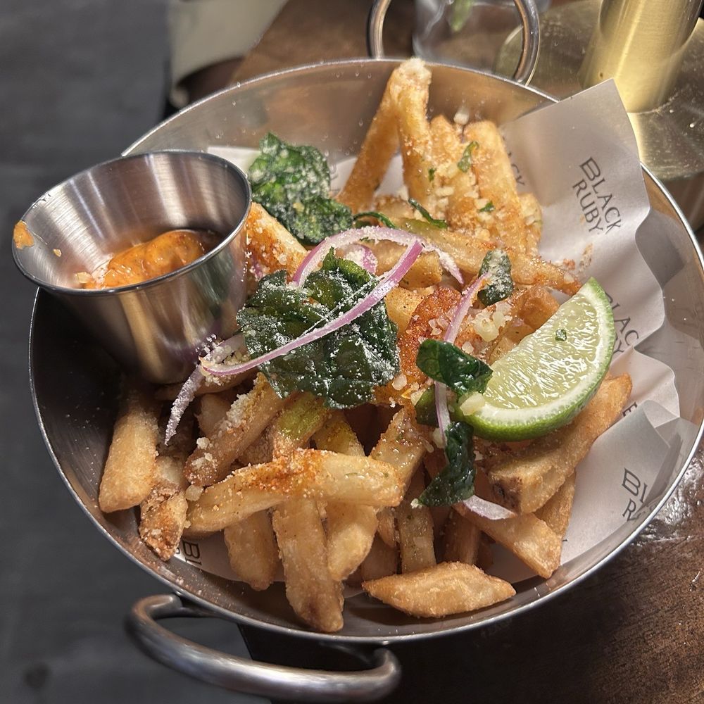 Black Ruby - Larb fries - Asian Fusion Near Me - Cambridge, Massachusetts