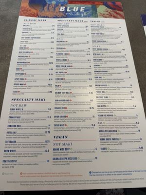 Menu photo 2 Blue Sushi Sake Grill Fort Worth, TX Menu photo 2 Blue Sushi Sake Grill Fort Worth, TX