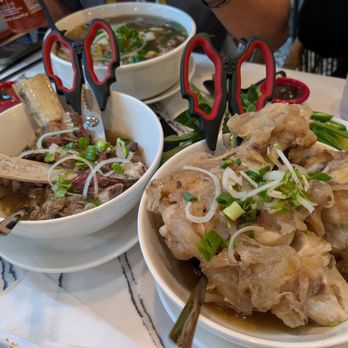 Pho Lovers 4 - $6 side order (Left) - Beef Back Ribs (Right - Beef Bone with Tendon - Vietnamese Near Me - Rowland Heights, California Pho Lovers 4 - $6 side order (Left) - Beef Back Ribs (Right - Beef Bone with Tendon - Vietnamese Near Me - Rowland Heights, California