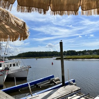 Waterfront Seafood Shack - View from the seating area - Seafood Near Me - Calabash, North Carolina Waterfront Seafood Shack - View from the seating area - Seafood Near Me - Calabash, North Carolina