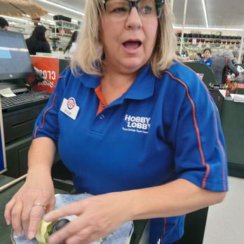 Hobby Lobby - This is Stacey, who's hard at work. With a long line but kept COOL, friendly, and still have time to greet everyone :) - Home Decor Near Me - Banning, California