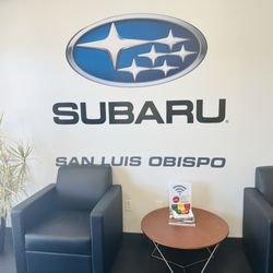 Subaru of San Luis Obispo - Subaru service waiting area also has two laptop desks and a kids play room