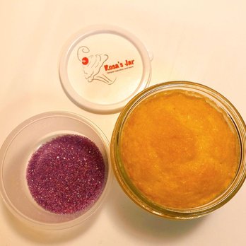 Rosa's Jar - Vanilla cake with purple sprinkles, and vanilla icing - Desserts Near Me - Lancaster, Pennsylvania