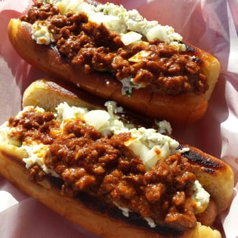 P.B.'s Takeout - All the way dogs (chili, slaw, mustard, onions) - Hot Dogs Near Me - Winston Salem, North Carolina P.B.'s Takeout - All the way dogs (chili, slaw, mustard, onions) - Hot Dogs Near Me - Winston Salem, North Carolina