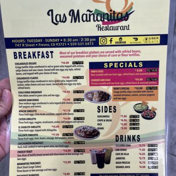 Las Mananitas - Menu - Mexican Near Me - Fresno, California Las Mananitas - Menu - Mexican Near Me - Fresno, California