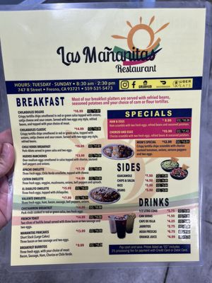 Menu photo 2 Las Mananitas Fresno, CA Menu photo 2 Las Mananitas Fresno, CA