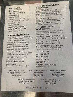 Menu photo 2 Fish N Tails Oyster Bar Dallas, TX Menu photo 2 Fish N Tails Oyster Bar Dallas, TX