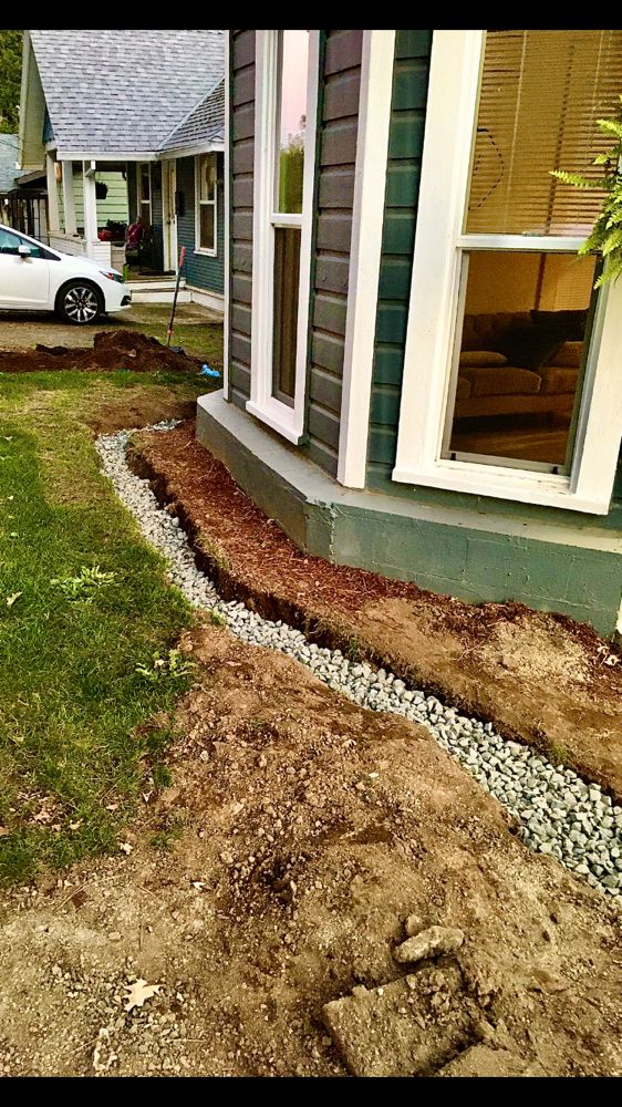Slide of Mainline Drain & Construction