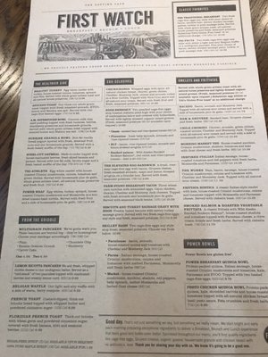 Menu photo 8 First Watch Chamblee, GA Menu photo 8 First Watch Chamblee, GA