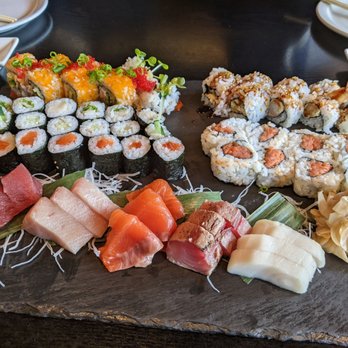 Muramoto Hilldale - 3 Sushi Combos, the rolls were so small. This plate cost me $90. We three adults walked out hungry. - Sushi Bars Near Me - Madison, Wisconsin Muramoto Hilldale - 3 Sushi Combos, the rolls were so small. This plate cost me $90. We three adults walked out hungry. - Sushi Bars Near Me - Madison, Wisconsin