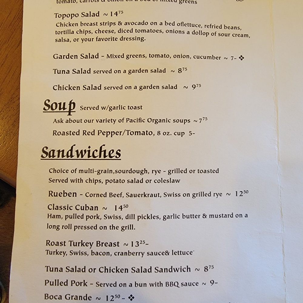 La Gitana Cantina - Menu 1st page - Bars Near Me - Arivaca, Arizona
