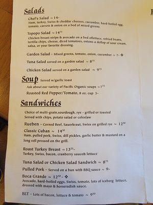 Menu photo 3 La Gitana Cantina Arivaca, AZ