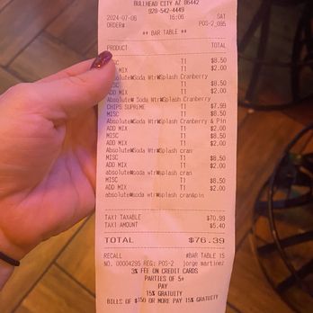 Tacos & Beers - Our receipt - Tacos Near Me - Bullhead City, Arizona Tacos & Beers - Our receipt - Tacos Near Me - Bullhead City, Arizona