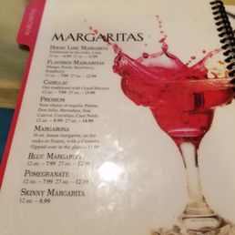 Drink menu