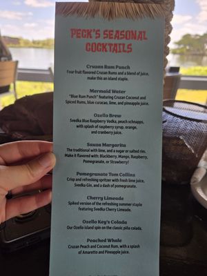 Menu photo 7 Peck's Old Port Cove Crystal River, FL