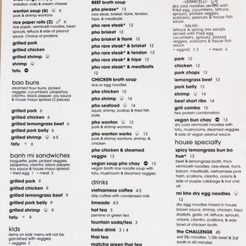 Pho Please - Menu from September 2022 - Vietnamese Near Me - Austin, Texas