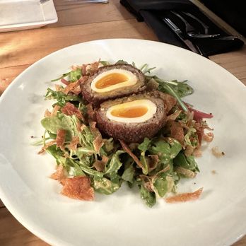 A'Town Bistro - Scotch egg - New American Near Me - Anacortes, Washington A'Town Bistro - Scotch egg - New American Near Me - Anacortes, Washington