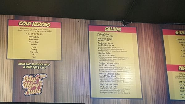 Menu photo 7 My Hero Subs & Pub Phelan, CA Menu photo 7 My Hero Subs & Pub Phelan, CA