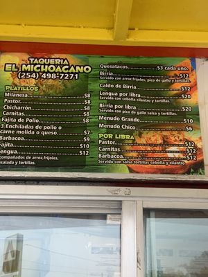 Menu photo 5 Taqueria El Michoacano Waco, TX Menu photo 5 Taqueria El Michoacano Waco, TX