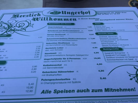 Menu photo 2 Ungerhof Graz, 6