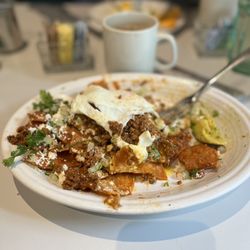 The Daily Feast - Chilaquiles with chorizo
