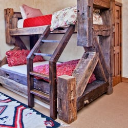 Superior Hardwoods and Millwork Inc - Hand Hewn Timbers used in a creative furniture application