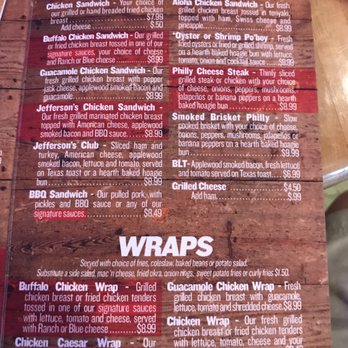 Jefferson's - Sandwiches and wraps - Chicken Wings Near Me - Oxford, Alabama