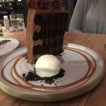 Yardbird - Bourbon Bacon Chocolate Cake - Southern Near Me - Dallas, Texas Yardbird - Bourbon Bacon Chocolate Cake - Southern Near Me - Dallas, Texas