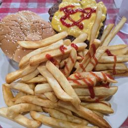 Char-Broiled Cheeseburger* French Fries