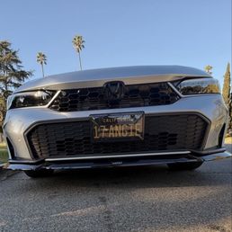 Yofer front lip splitter put on at CoGarage