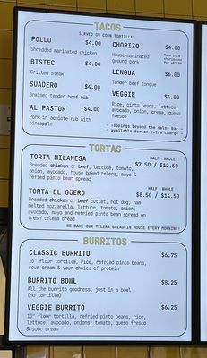 Menu photo 2 El Guero Mexicano Gaithersburg, MD