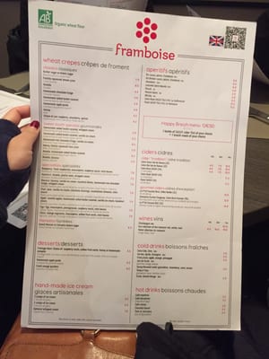Menu photo 5 Framboise Paris, 75 Menu photo 5 Framboise Paris, 75