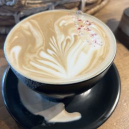 Peppermint mocha with some spillage