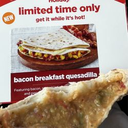 Marlin's Family Restaurant - Bacon breakfast quesadilla.