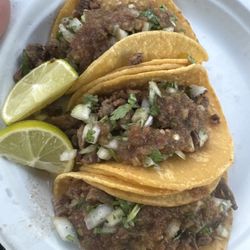Sal's Tacos and Catering - $7.50 six dollars for three tacos and $1.50 for a diet Dr Pepper score