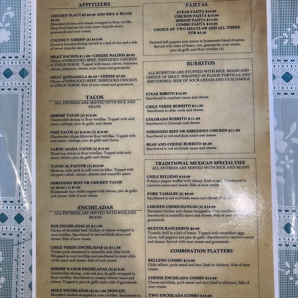 Francisco's Mexican Grill - Menu - Mexican Near Me - Farmington, Utah