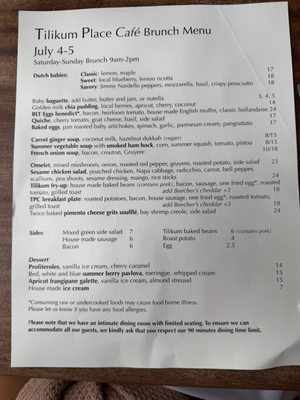 Menu photo 1 Tilikum Place Cafe Seattle, WA Menu photo 1 Tilikum Place Cafe Seattle, WA
