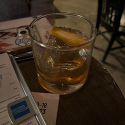 The Red Door - A small, watery old fashioned.