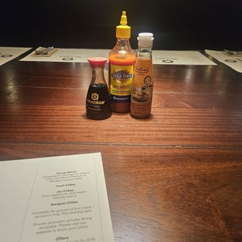 Busaba at the O2 - Spices on the table - Thai Near Me - London, XGL Busaba at the O2 - Spices on the table - Thai Near Me - London, XGL