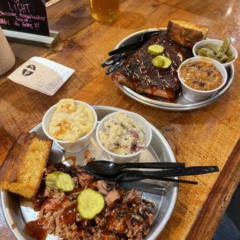Edley’s Bar-B-Que - Pork platter and rib platter. - Barbeque Near Me - O'Fallon, Illinois Edley’s Bar-B-Que - Pork platter and rib platter. - Barbeque Near Me - O'Fallon, Illinois