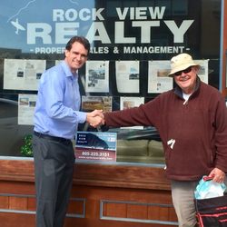 Rock View Realty - Just added the logo on the front glass. Thanks Gary from Goofy Graphics in Morro Bay!