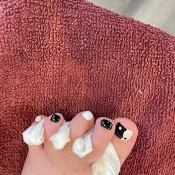 Polish Nails Spa - Tina's yin and yang design my daughter requested - Nail Salons Near Me - Santee, California