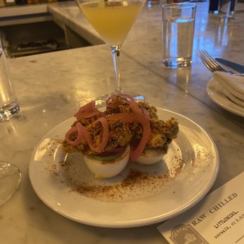 The Whelk - Delicious fried oyster deviled eggs - Seafood Near Me - Westport, Connecticut The Whelk - Delicious fried oyster deviled eggs - Seafood Near Me - Westport, Connecticut
