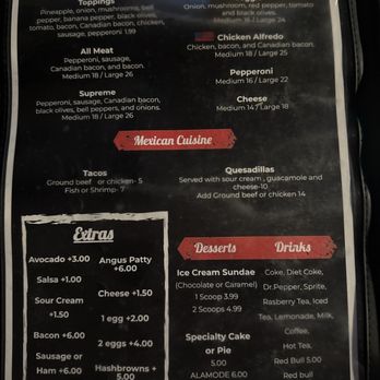 Blondies 66 - Menu - New American Near Me - Topock, Arizona